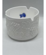 Imperial Milk Glass Bowl Candy Ashtray Trinket Dish Harvest Grape Ivy Tower - $27.16 CAD