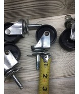 Swivel Caster Lot Of 4 Landcasters 1 1/3” Stem 1 7/8” Wheel 3/8” Post Se... - €12,78 EUR