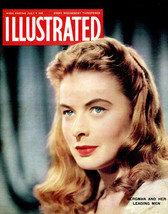 Ingrid Bergman Illustrated Vintage Magazine Cover Art 1949 8x10 Photo - $9.75
