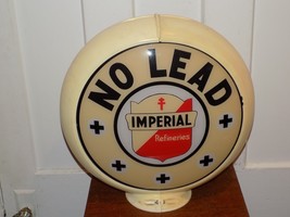 Vintage Imperial Refineries No Lead Gasoline Globe - $965.25
