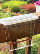 AcuRite Clear Waterfall Plastic Rain Gauge 1.5" x 8" x 9" -5-inch Capacity - $19.77