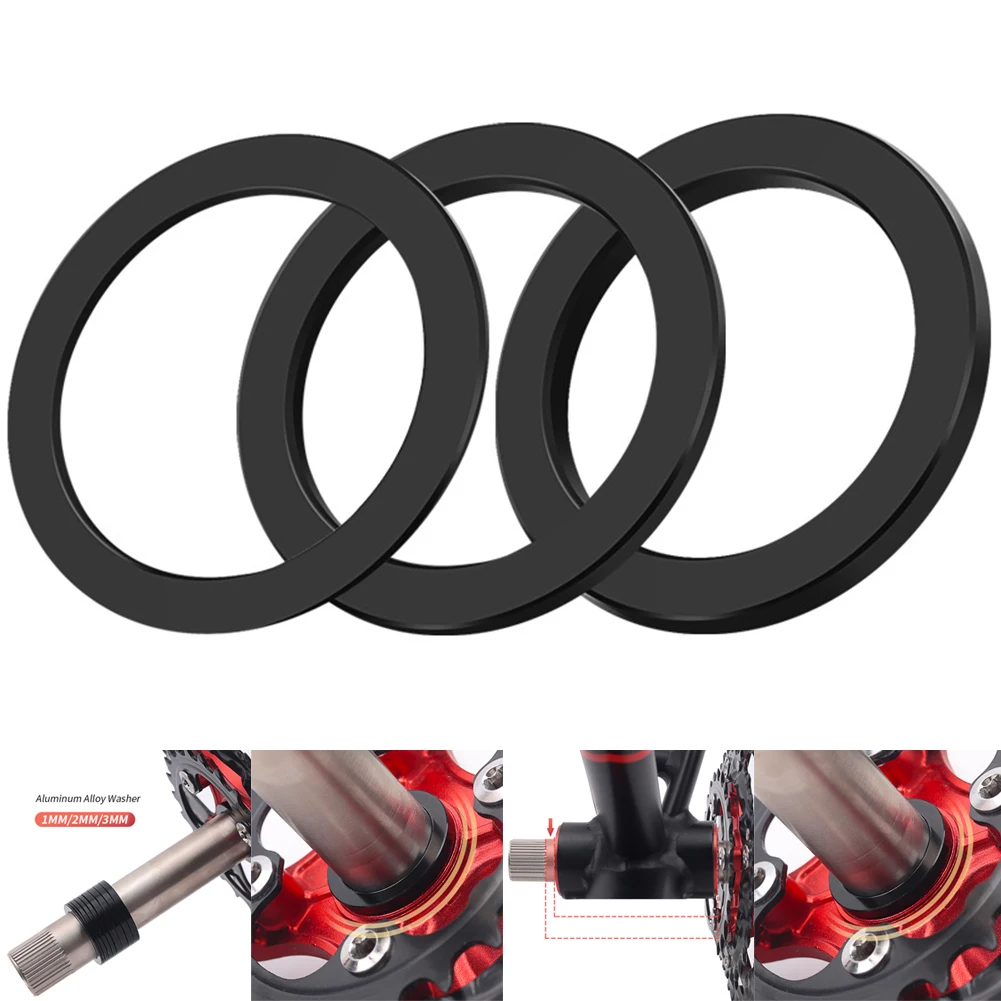 2pcs Bike Spacers Bicycle Bottom cket Axle Washer Spacer Crank Chainring Adapter - $117.24