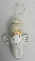 Department 56 Angel Gift Christmas Ornament &quot;tis a gift to be your friend&quot; 3.5&quot; - £12.29 GBP