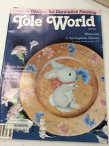 Vintage Tole World Magazine Pattern Fine Art Decorative Painting April 1993 - £7.84 GBP