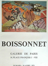 Boissonnet - Original Exhibition Poster - Poster - Paris - 1971 - Rare - $158.79