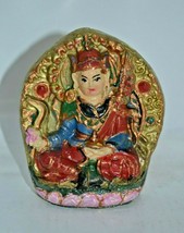 Vintage Tibetan Hand Painted Buddha Statue Blessed at the Main Temple in... - $29.60