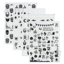 Nail Sticker 10 Sheets Luminous Mixed Halloween Patterns DIY Nail(D0101HX4PSJ.) - £10.38 GBP