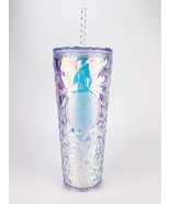 Starbucks Prism Diamond Iridescent Unicorn Clear Cold Cup 24 oz Venti New - £26.43 GBP