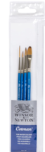 Winsor & Newton Cotman Short Handle Water Color Brushes (4 Pack)  - £19.62 GBP