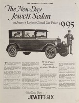 1925 Print Ad The New Day Jewett Six Sedan &amp; Hydraulic Brakes Paige-Detroit,MI - £19.00 GBP