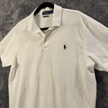 Polo Ralph Lauren Shirt Mens Extra Large White Pima Stretch Mesh Perform... - £11.10 GBP