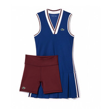 Lacoste Sleeveless Dress Women&#39;s Tennis Dress Inner Pants Sport NWT EF10... - $191.61