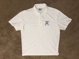 PGA Champions Tour XL White Polyester Polo Embroidered Missouri Elks Tournament - £8.52 GBP