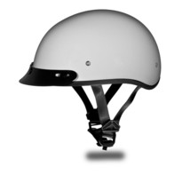 Daytona Helmets Skull Cap - PEARL WHITE D.O.T. Open Face Motorcycle Helm... - $79.16+