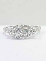 Proposal 0.61 Carat 3-Stone Round Cut Diamond Engagement Ring 14k White Gold - $1,187.01