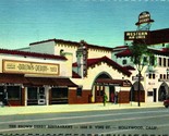 Street View Brown Derby Restaurant Hollywood CA California Linen Postcard  - $3.91