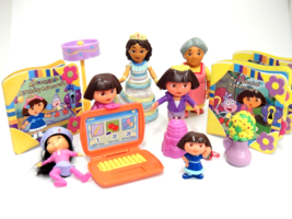 Dora Explorer Large Lot Dolls Accessories Books Lamp Ring Grandmother Co... - $14.10