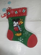 Set Of 2 Disney&#39;s Mickey Mouse, Minni. Fully Lined, Felt Christmas Stocking - £14.78 GBP