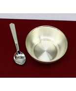 999 solid sterling silver bowl spoon stay baby/kids healthy, silver vess... - $122.25 CAD