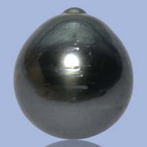 Huge 20.5 Carat 13.9 x 15.4mm Tahitian South Sea Peacock Black Green Pearl Loose - $130.43