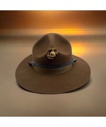 VTG WWI USMC Campaign Hat &amp; Econolead Eagle,  Globe, Anchor Pin - Strap-... - £231.58 GBP
