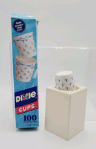 Vintage Dixie Bathroom Cup Dispenser 100 3oz Cups Open Box Tea Rose - $23.18