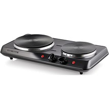 Ovente Electric Countertop Double Burner, 1700W Cooktop with 7.25 and 6.10 Inch  - £37.96 GBP
