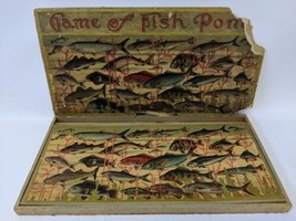 Vintage 1890 GAME OF FISH POND Victorian Game in Original Box - £131.59 GBP