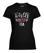 Worlds Best Tia Shirt, Gift for Tia, Shirt for Tia, Mothers Day Gift for... - £14.99 GBP+
