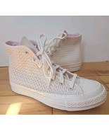 Converse Chuck Taylor All Star Textured Knit Crochet Egret 70 High Top S... - $82.21 CAD