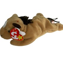 DERBY the Horse TY Beanie Baby 1995 Retired PE Pellets Brown Excellent Cond - £5.48 GBP