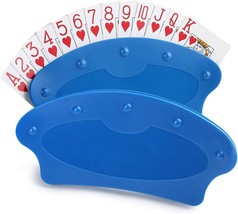 Set Of Two Hands Free Playing Card Holders Plastic Table Top Desk Games ... - $17.99