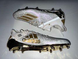 Adidas Adizero Young King White/Gold Football Cleat Mens Size 17 New EH2724 - £58.32 GBP