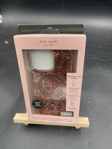 Kate Spade  Magsafe Case iPhone 14PRO MAX Chunky Glitter Rose Gold - £15.50 GBP