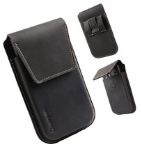 Leather Cell Phone Holster with Belt Clip, Flip - £57.74 GBP
