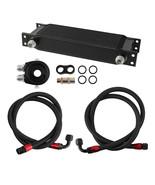 Universal 13 Row Aluminum Oil Cooler Kit Oil Filter Relocation Adapter K... - $348.23