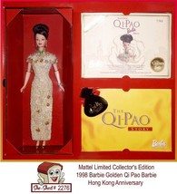 Golden Qi Pao Barbie 20649 Hong Kong Anniversary Vintage 1998 Mattel Barbie - £95.66 GBP