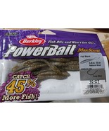 Berkley PowerBait MaxScent Flat Worm 3.6 Inch Brown Nat Shad Fishing Lur... - €8,53 EUR