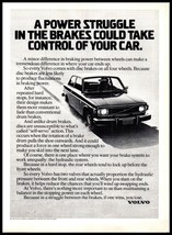 1974 Magazine Car Print Ad - VOLVO Disc Brakes On All 4 Wheels A7 - $104.40 MXN