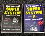 Doyle Brunsons Super System Poker Books 1 &amp; 2 - Ships Free! - $28.05