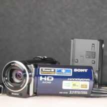Sony HDR-CX150 16GB High Definition Handycam Camcorder Blue *GOOD/TESTED* - $82.12