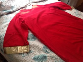 Red Gold monk robe priest adult Halloween Costume star wars life day ren... - $24.75