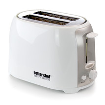 Better Chef Cool Touch Wide-Slot Toaster- White - £47.43 GBP