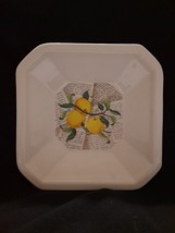 Made in Italy Ceramica Due Torri yellow apple Square bowl - £11.03 GBP