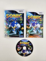 Sonic Colors (Nintendo Wii, 2010) Case Manual Disc Complete Tested CIB N... - $11.87