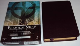NRSV New Revised Standard Version Premium Bible Bonded Leather Burgundy w/Box - £22.71 GBP