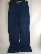Zara Women&#39;s Beautiful Blue Bootcut 100% Cotton Jeans Size 4 Long - $27.31 CAD
