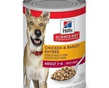 Hill&#39;s Science Diet Adult Chicken and Barley Chunks Wet Dog Food, 1 Can,... - £9.91 GBP