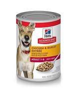 Hill&#39;s Science Diet Adult Chicken and Barley Chunks Wet Dog Food, 1 Can,... - £9.88 GBP