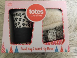 Totes Toasties Travel Mug &amp; Knitted Flip Mitten Gift Set - £13.40 GBP